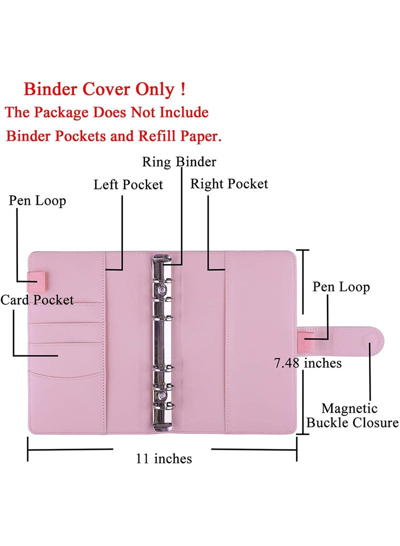 Faux leather wallet, money pouch, budget and notepad with card slots, cash and money compartment - A6 - Image 4